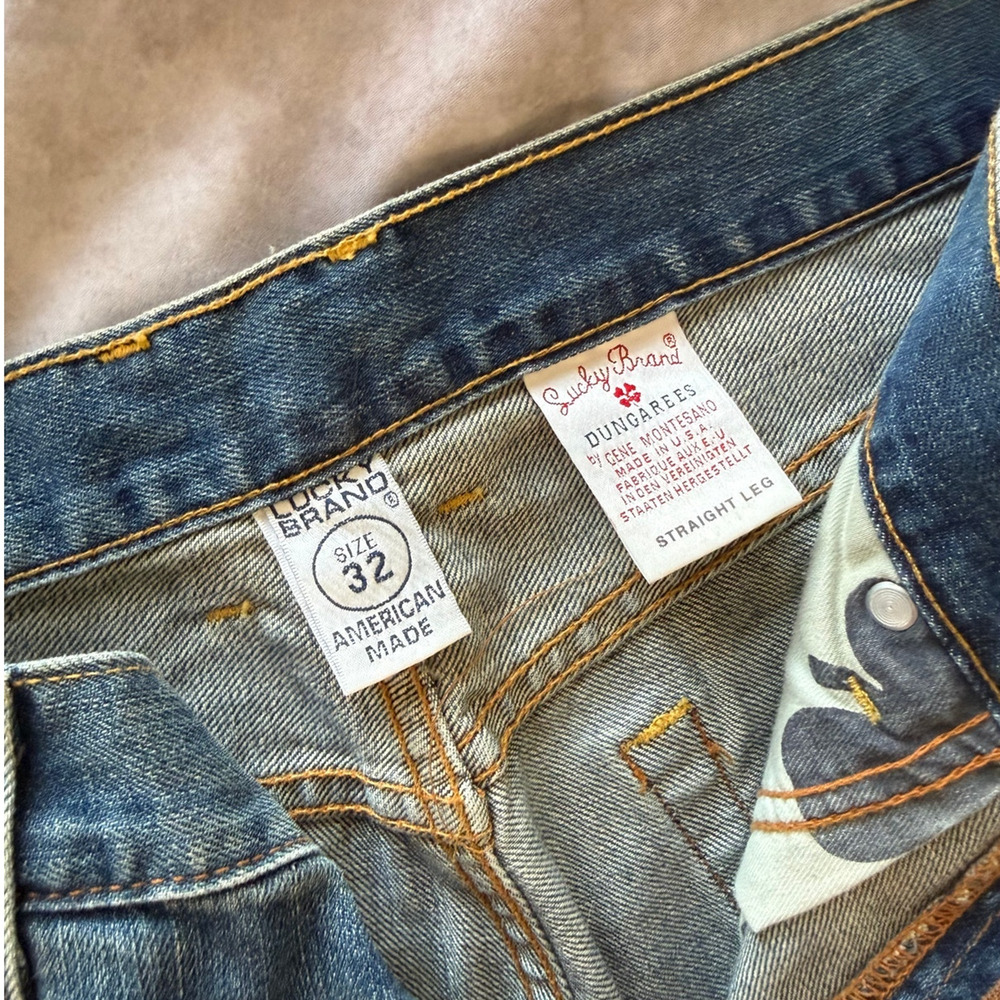 Copied - Men's Lucky Brand Dungarees Straight Leg American Made, Size 32, NWT
